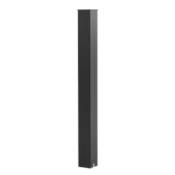 VEVOR Mailbox Post, 43 x 4 x 4 Inches, Steel In-Ground Mounting Mail Box Stand with Powder Coating Surface, Heavy Duty Metal Post Sleeve Kit for Outside Curbside Residential Use, Easy Install, Black