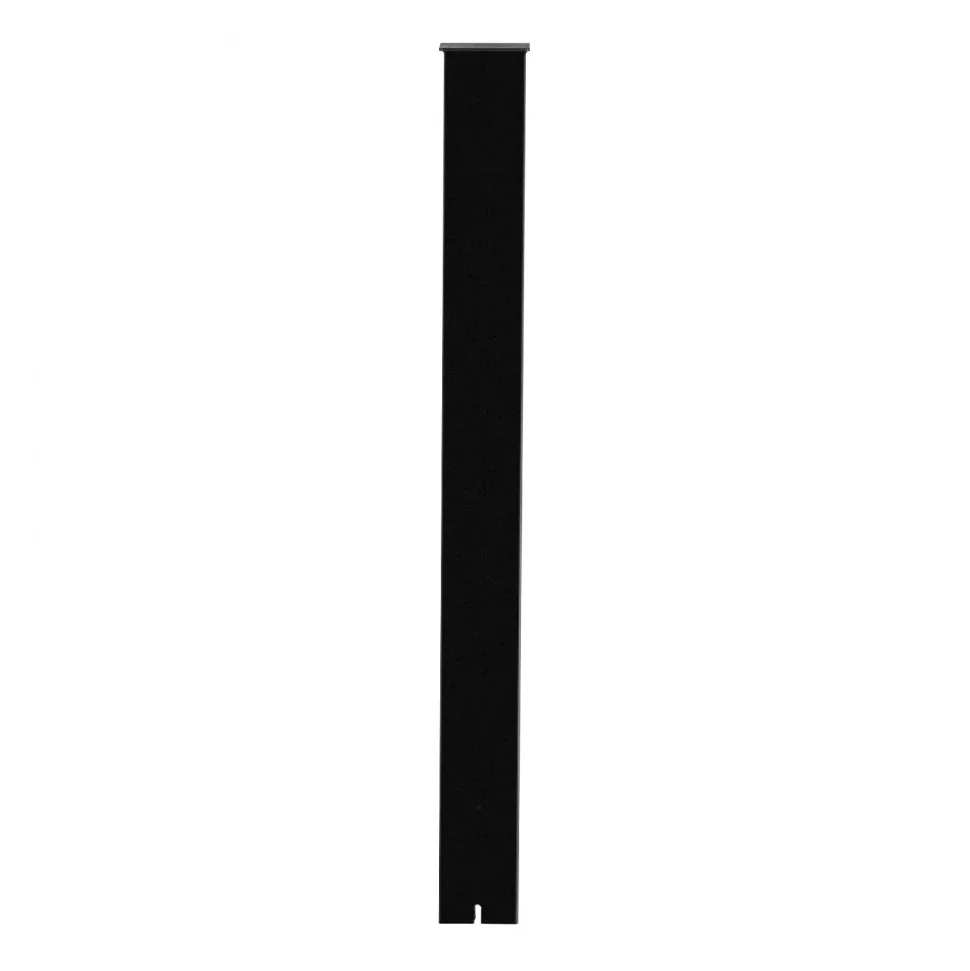 VEVOR Mailbox Post, 43 x 4 x 4 Inches, Steel In-Ground Mounting Mail Box Stand with Powder Coating Surface, Heavy Duty Metal Post Sleeve Kit for Outside Curbside Residential Use, Easy Install, Black
