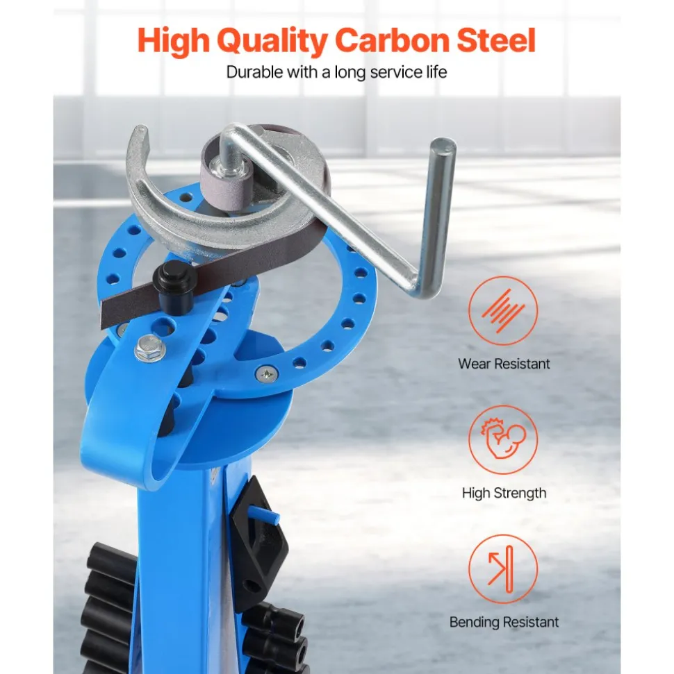 VEVOR Manual Bending Machine with 14 Bending Dies, 200° Heavy-Duty Bending Tool for Copper Aluminum Iron Pipes, Ideal for HVAC Air Conditioning Refrigerator Auto Repair