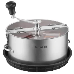 VEVOR Manual Bud Leaf Trimmer, 12 in Reaper Bowl Bud Trimmer with Stainless Steel Blades, Visual Cutting , Wet & Dry Hydroponic Cutting Machine with Tray, Twisted Spin Cut for Plant Buds Flowers