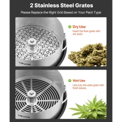 VEVOR Manual Bud Leaf Trimmer, 12 in Reaper Bowl Bud Trimmer with Stainless Steel Blades, Visual Cutting , Wet & Dry Hydroponic Cutting Machine with Tray, Twisted Spin Cut for Plant Buds Flowers