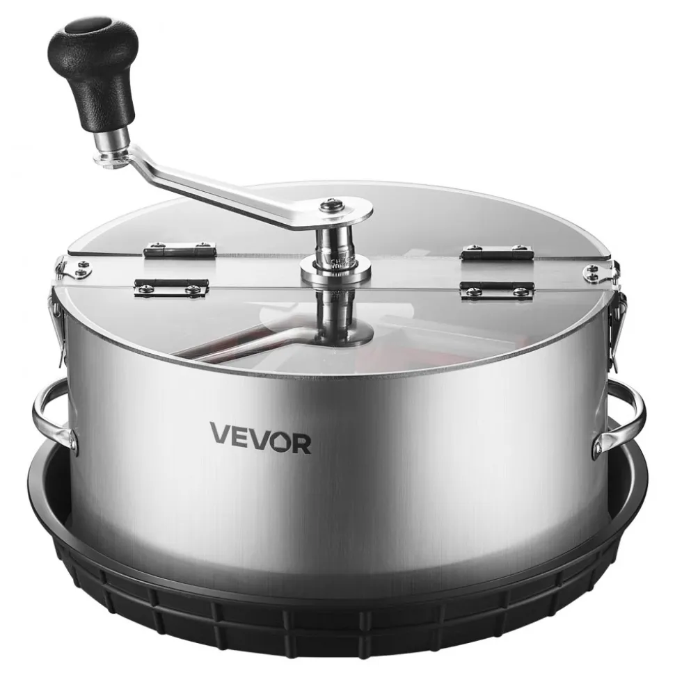 VEVOR Manual Bud Leaf Trimmer, 12 in Reaper Bowl Bud Trimmer with Stainless Steel Blades, Visual Cutting , Wet & Dry Hydroponic Cutting Machine with Tray, Twisted Spin Cut for Plant Buds Flowers