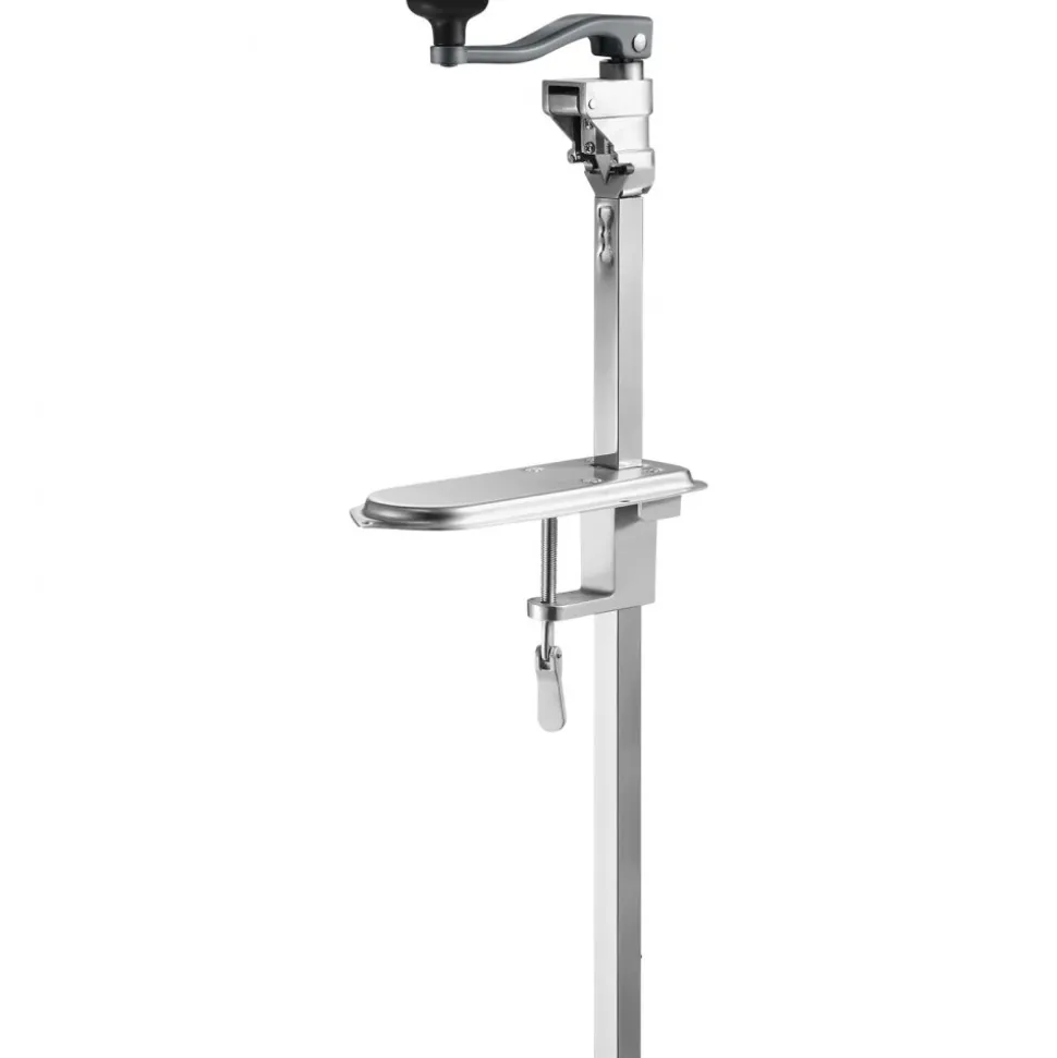 VEVOR Manual Can Opener, Sturdy Table-Mounted Opener for Big Cans, Durable with Stand, Height-Adjustable Professional Bottle Opener, Suitable for Cans Up to 15.7" High, Ideal for Restaurants, Hotel