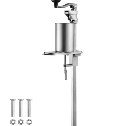 VEVOR Manual Can Opener, Sturdy Table-Mounted Opener for Big Cans, Durable with Stand, Height-Adjustable Professional Bottle Opener, Suitable for Cans Up to 15.7