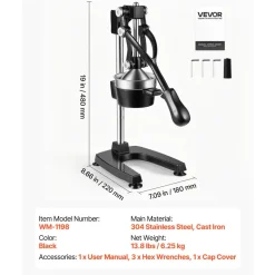VEVOR Manual Citrus Juicer, 19