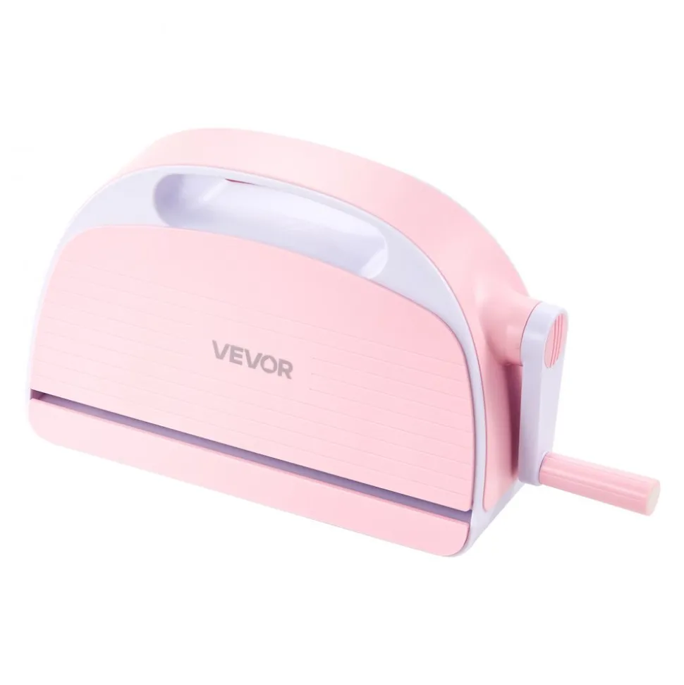 VEVOR Manual Die Cutting and Embossing Machine, 9" Opening, Portable Die Cut Machine Set with Cutting Dies, Embossing Folders, Paper Sheets, Cutting Plates, for Scrapbooking, Card Making, Crafting