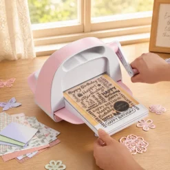 VEVOR Manual Die Cutting and Embossing Machine, 6" Opening, Portable Die Cut Machine with Cutting Plates, Ergonomic Handle, Easy to Store, for Arts and Crafts, Scrapbooking, Card Making, Crafting
