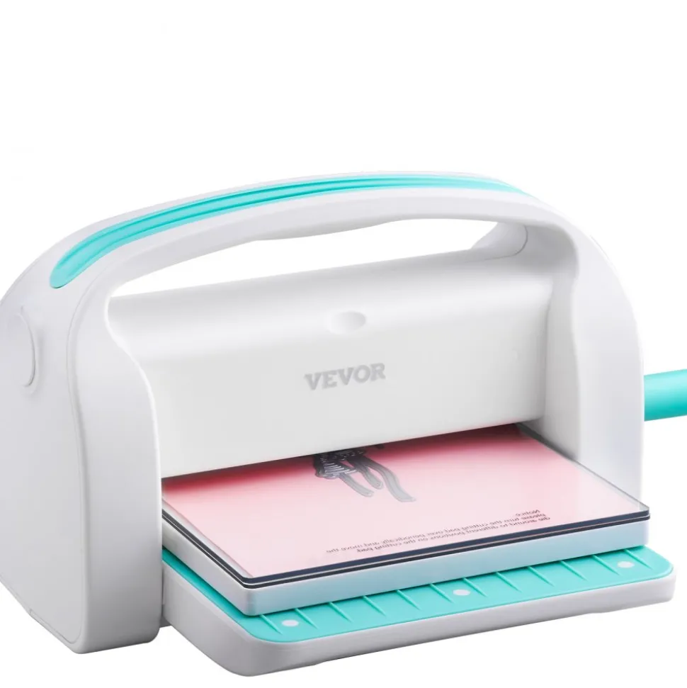 VEVOR Manual Die Cutting & Embossing Machine, Portable Cut Machines, 9 inch Opening Scrapbooking Machine Full Kit Included, For Arts & Crafts, Scrapbooking, Card Making and Crafting, White