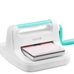 VEVOR Manual Die Cutting & Embossing Machine, Portable Cut Machines, 6 inch Opening Scrapbooking Machine Full Kit Included, For Arts & Crafts, Scrapbooking, Card Making and Crafting, White