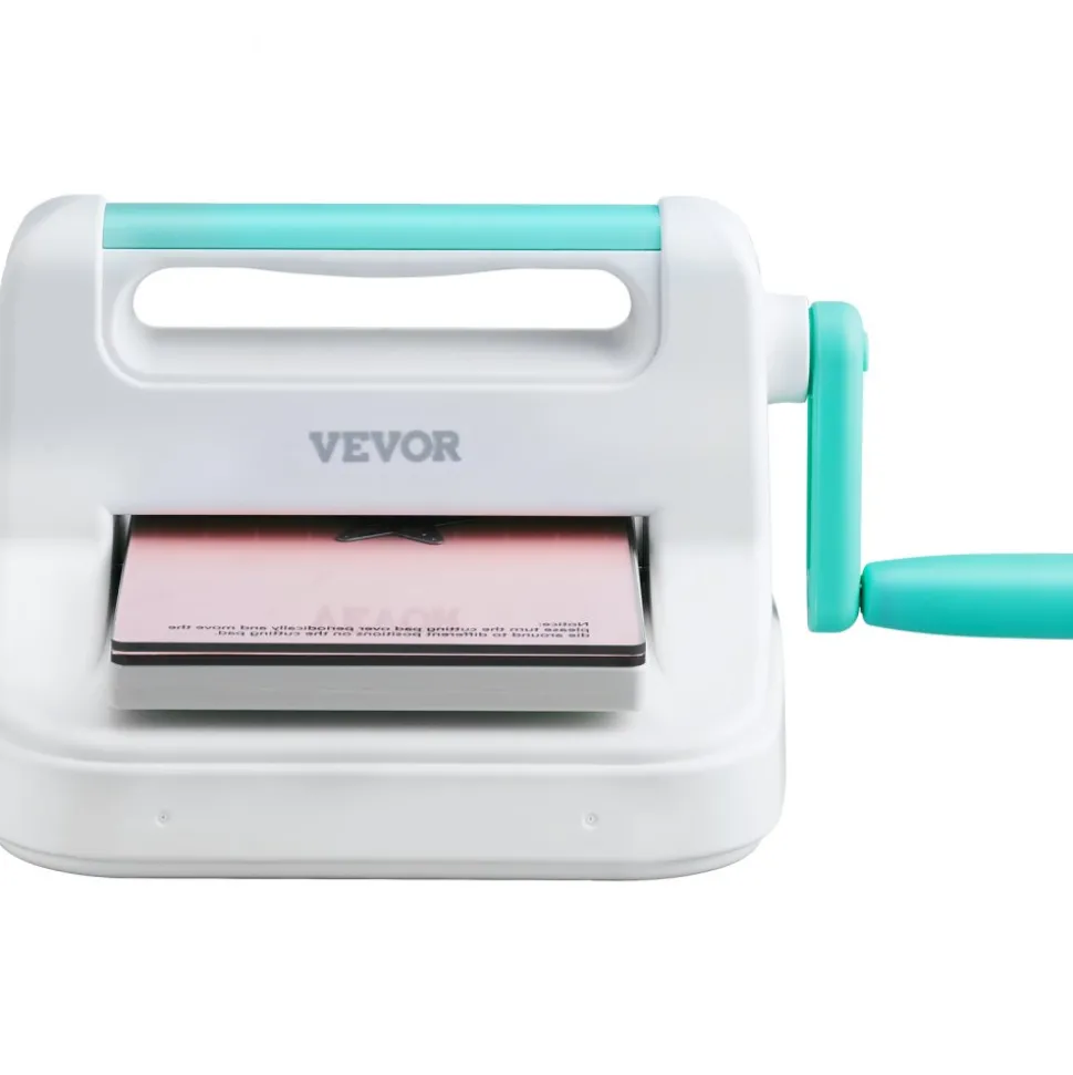 VEVOR Manual Die Cutting & Embossing Machine, Portable Cut Machines, 6 inch Opening Scrapbooking Machine Full Kit Included, For Arts & Crafts, Scrapbooking, Card Making and Crafting, White