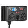 VEVOR Manual EV Charging Switch, NEMA 10-30, Splitter Switch for Dryer & EV, 24A Max 240V Manual Power Distribution with Circuit Breaker, Real-Time Display, Hand-Operated Selector, Plug and Play, ETL