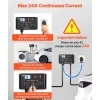VEVOR Manual EV Charging Switch, NEMA 14-30P to 14-30R & 14-50R, Splitter Switch for Dryer & EV, 24A Max 240V Manual Power Distribution with Circuit Breaker, Hand-Operated Selector, Plug and Play, ETL