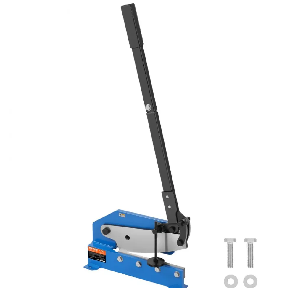 VEVOR 12" Manual Hand Plate Shear for Metal Sheet Processing, HS-12 Benchtop Cutter with Q235 Material, for Crafts Thick Steel Crafting, Heavy Duty Roll Press Machine for Builders, DIY Enthusiasts