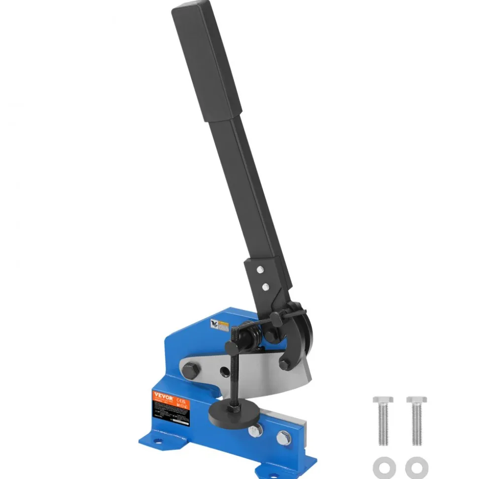 VEVOR 5" Manual Hand Plate Shear for Metal Sheet Processing, HS-5 Benchtop Cutter with Q235 Material, for Crafts Thick Steel Crafting, Heavy Duty Roll Press Machine for Builders, DIY Enthusiasts