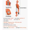 VEVOR Manual Lever Chain Hoist, 6T 13200LBS Capacity Heavy Duty Come Along, 20FT Lift G80 Alloy Steel Chain With Dual Pawl Mechanical Brake,360°Rotating Hooks, for Warehouse Construction Garage