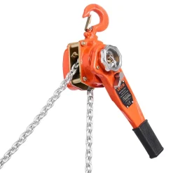 VEVOR Manual Lever Chain Hoist, 3/4T 1650LBS Capacity Heavy Duty Come Along, 20FT Lift G80 Alloy Steel Chain With Dual Pawl Mechanical Brake,360°Rotating Hooks, for Warehouse Construction Garage