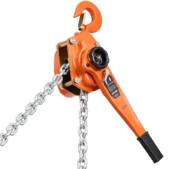 VEVOR Manual Lever Chain Hoist, 3T 6600LBS Capacity Heavy Duty Come Along, 10FT Lift G80 Alloy Steel Chain With Dual Pawl Mechanical Brake,360°Rotating Hooks, for Warehouse Construction Garage