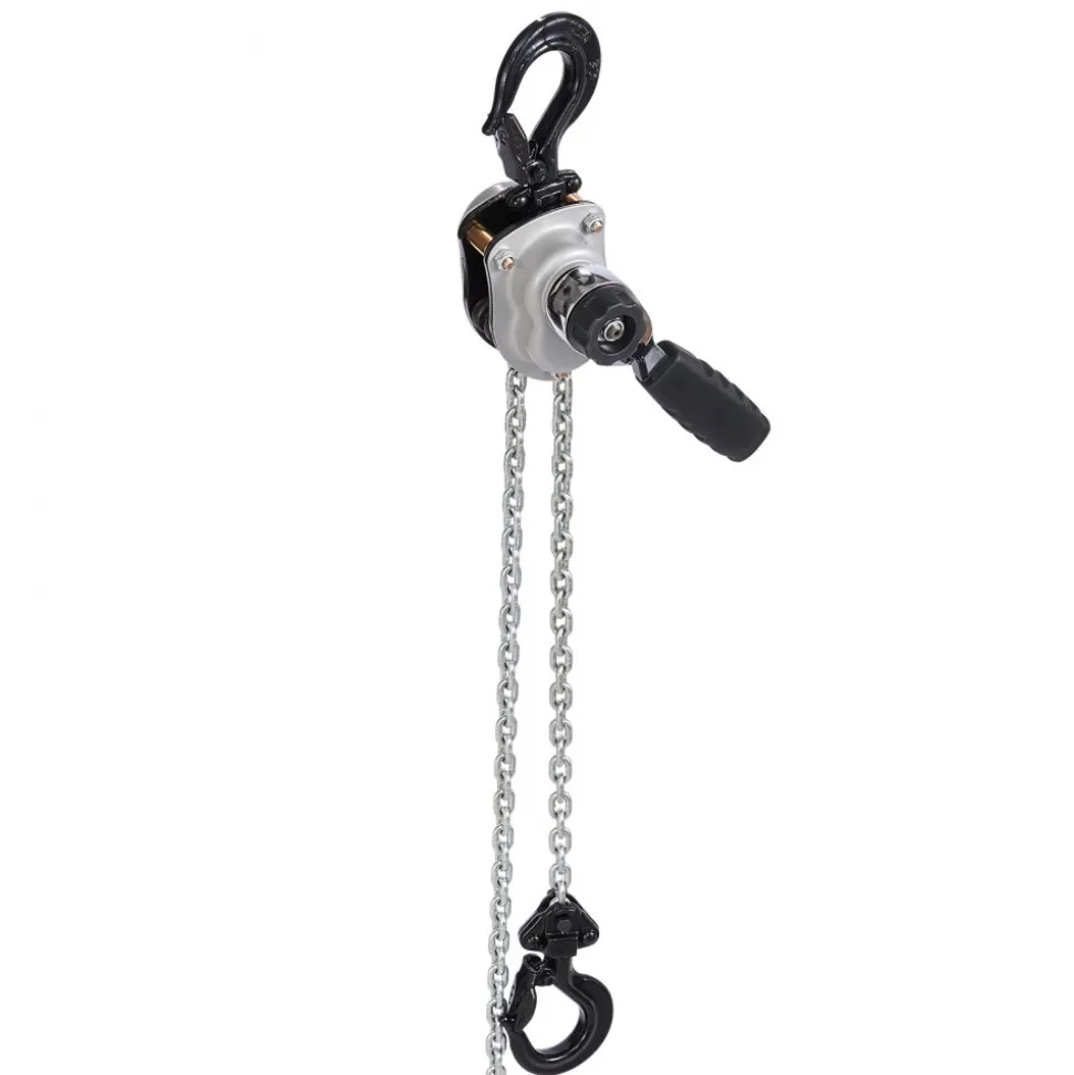 VEVOR Manual Lever Chain Hoist, 1/4T 550LBS Capacity Heavy Duty Come Along, 10FT Lift G80 Alloy Steel Chain With Dual Pawl Mechanical Brake,360°Rotating Hooks, for Warehouse Construction Garage
