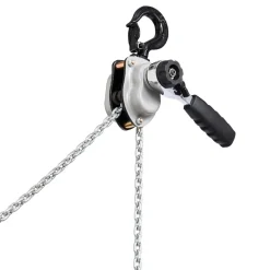 VEVOR Manual Lever Chain Hoist, 1/4T 550LBS Capacity Heavy Duty Come Along, 5FT Lift G80 Alloy Steel Chain With Dual Pawl Mechanical Brake,360°Rotating Hooks, for Warehouse Construction Garage