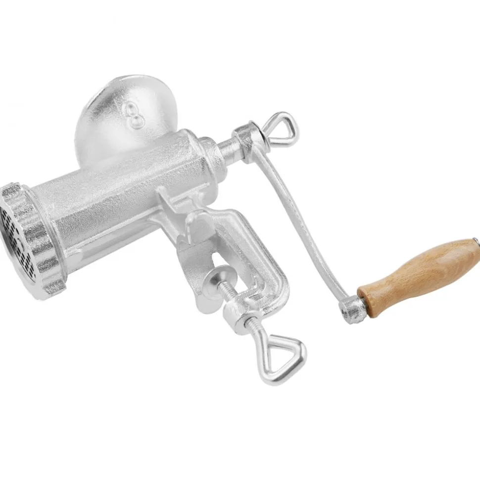 VEVOR Manual Meat Grinder, Heavy Duty Cast Iron Hand Meat Grinder with Steel Table Clamp, Meat Mincer Sausage Maker with 1 Cutting Blade, 2 Cutting Plates, 3 Sausage Tubes for Beef Pepper Mushroom