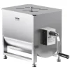 VEVOR Manual Meat Mixer, 40L Fixed Tank Meat Processing Equipment(Mixing Max 80LBS for Meat), Stainless Steel Meat Mixer, Sausage Mixer Machine with Lid Handle Gear Reducer, Ground Beef Hand Mixer