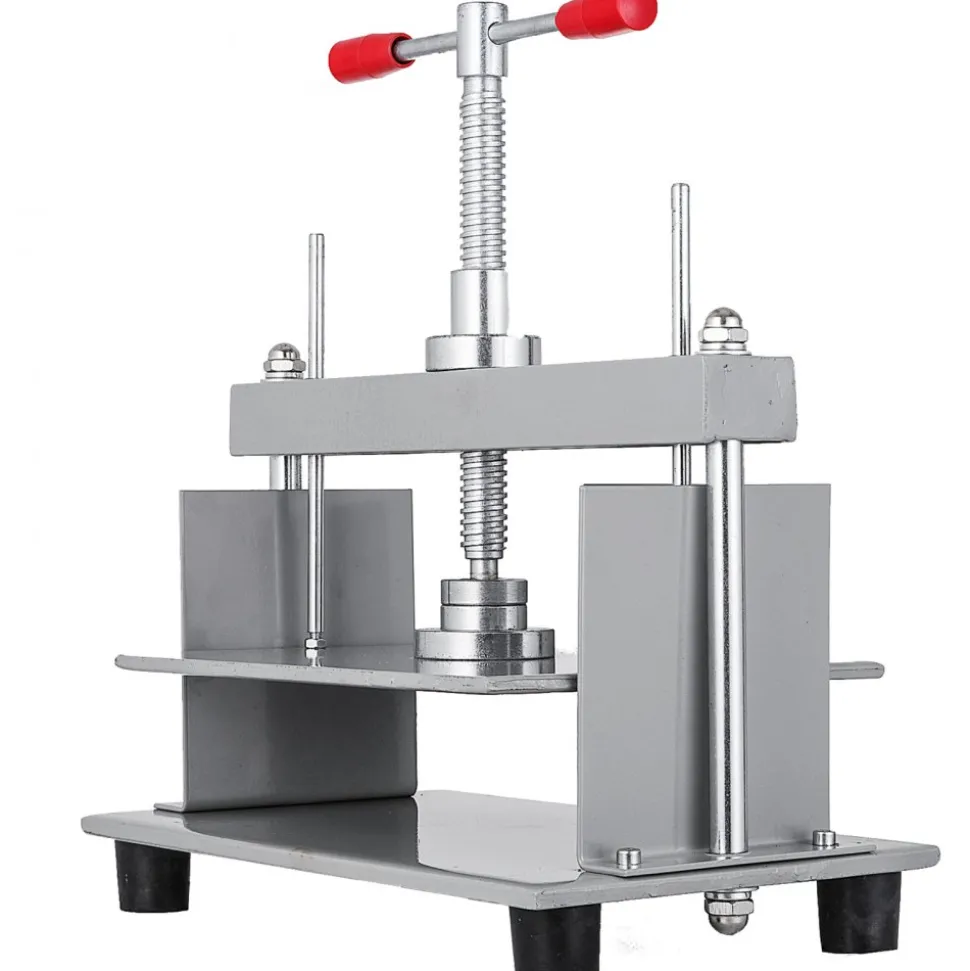 VEVOR Manual Paper Press Machine, 12x8.6 inch for A4 Sized Papers Flatting Machine, 10cm Thickness Steel Frame Manual Flat Paper Press Machine, Papermaking Book Press