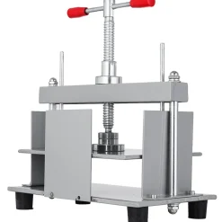 VEVOR Manual Paper Press Machine, 12x8.6 inch for A4 Sized Papers Flatting Machine, 10cm Thickness Steel Frame Manual Flat Paper Press Machine, Papermaking Book Press
