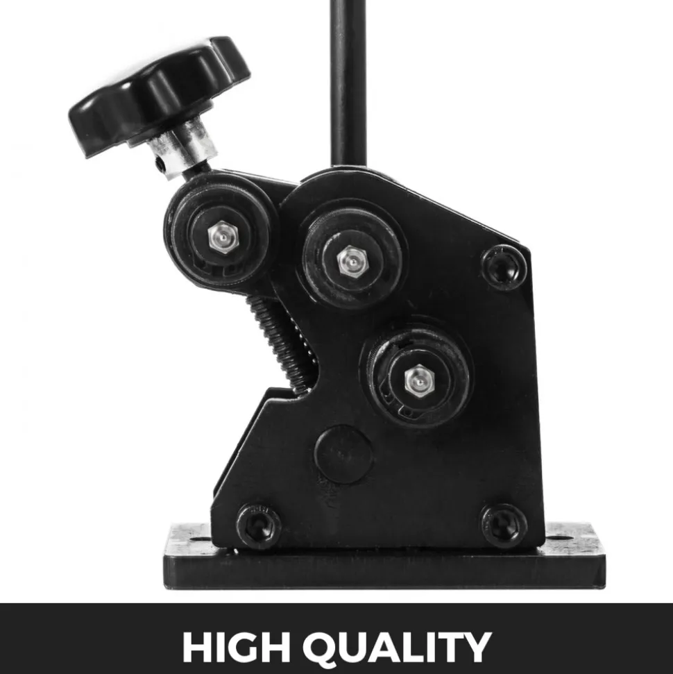 VEVOR Manual Plate Steel Ring Bender 13-1/2inch Single Pinch Portable Hand Crank Ring Handle Rolling 3inch And Larger Circular Rings