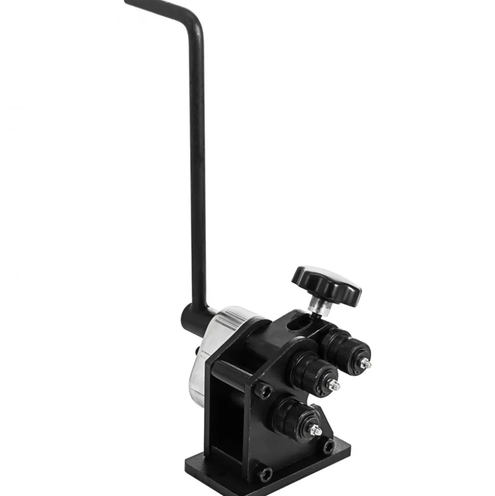 VEVOR Manual Plate Steel Ring Bender 13-1/2inch Single Pinch Portable Hand Crank Ring Handle Rolling 3inch And Larger Circular Rings