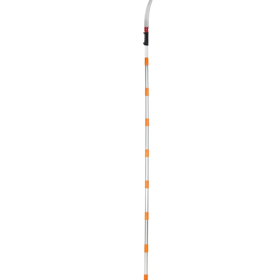 VEVOR Manual Pole Saw,4.6-9.8 ft Extendable Tree Pruner, Sharp Steel Blade for High Branches Trimming, Manual Branch Trimmer with Lightweight Aluminum Alloy Handle, for Pruning Palms and Shrubs