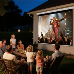 VEVOR Manual Projector Screen, 72 inch 4:3 4K 1080 HD Retractable Pull Down Projector Screen, Wall Mounted Movie Projection with Pull Rope, Portable Display Projectoin for Family Home Office Theater