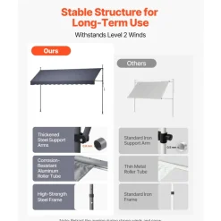 VEVOR Manual Retractable Awning, 157