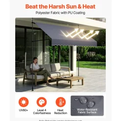 VEVOR Manual Retractable Awning, 59