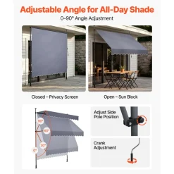 VEVOR Manual Retractable Awning, 59