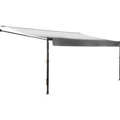 VEVOR Manual RV Awning Complete Kit, 18.12FT Retractable RV Awning with Aluminum Alloy Frame & Waterproof PVC Fabric, Outdoor Camping Trailer Awnings Fit Most RVs (18FT Type, Gradient Black)