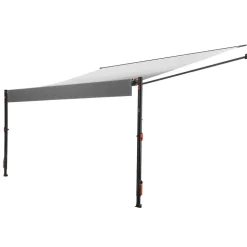 VEVOR Manual RV Awning Complete Kit, 14.12FT Retractable RV Awning with Aluminum Alloy Frame & Waterproof PVC Fabric, Outdoor Camping Trailer Awnings Fit Most RVs (14FT Type, Gradient Black)