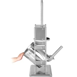 VEVOR Manual Sausage Stuffer, 22 LBS / 10 L Vertical Meat Stuffer, Dual-Speed Sausage Casing Meat Filling Machine, Stainless Steel Heavy Duty Filler with 5 Stuffing Tubes, for Commercial & Home Use