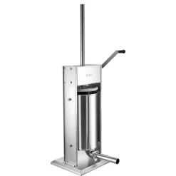VEVOR Manual Sausage Stuffer, 33 LBS / 15 L Vertical Meat Stuffer, Heavy Duty Sausage Casing Meat Stuffing Machine, Dual-Speed Stainless Steel Filler with 5 Filling Tubes, for Commercial and Home Use