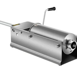 VEVOR Manual Sausage Stuffer, 11 LBS / 5 L Vertical Meat Stuffer, Dual-Speed Sausage Casing Meat Filling Machine, Stainless Steel Heavy Duty Filler with 5 Stuffing Tubes, for Commercial & Home Use