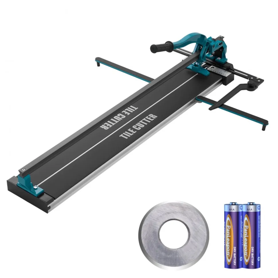 VEVOR Manual Tile Cutter, 40 inch, Porcelain Ceramic Tile Cutter with Tungsten Carbide Cutting Wheel, Infrared Positioning, Anti-Skid Feet, Durable Rails for professional installers or beginners