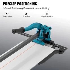 VEVOR Manual Tile Cutter, 40 inch, Porcelain Ceramic Tile Cutter with Tungsten Carbide Cutting Wheel, Infrared Positioning, Anti-Skid Feet, Durable Rails for professional installers or beginners