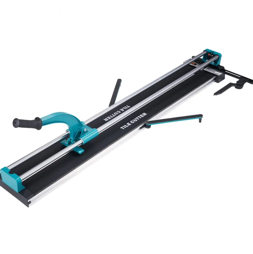 VEVOR Manual Tile Cutter, 48 inch, Porcelain Ceramic Tile Cutter with Tungsten Carbide Cutting Wheel, Infrared Positioning, Anti-Skid Feet, Double Rails for professional installers or beginners