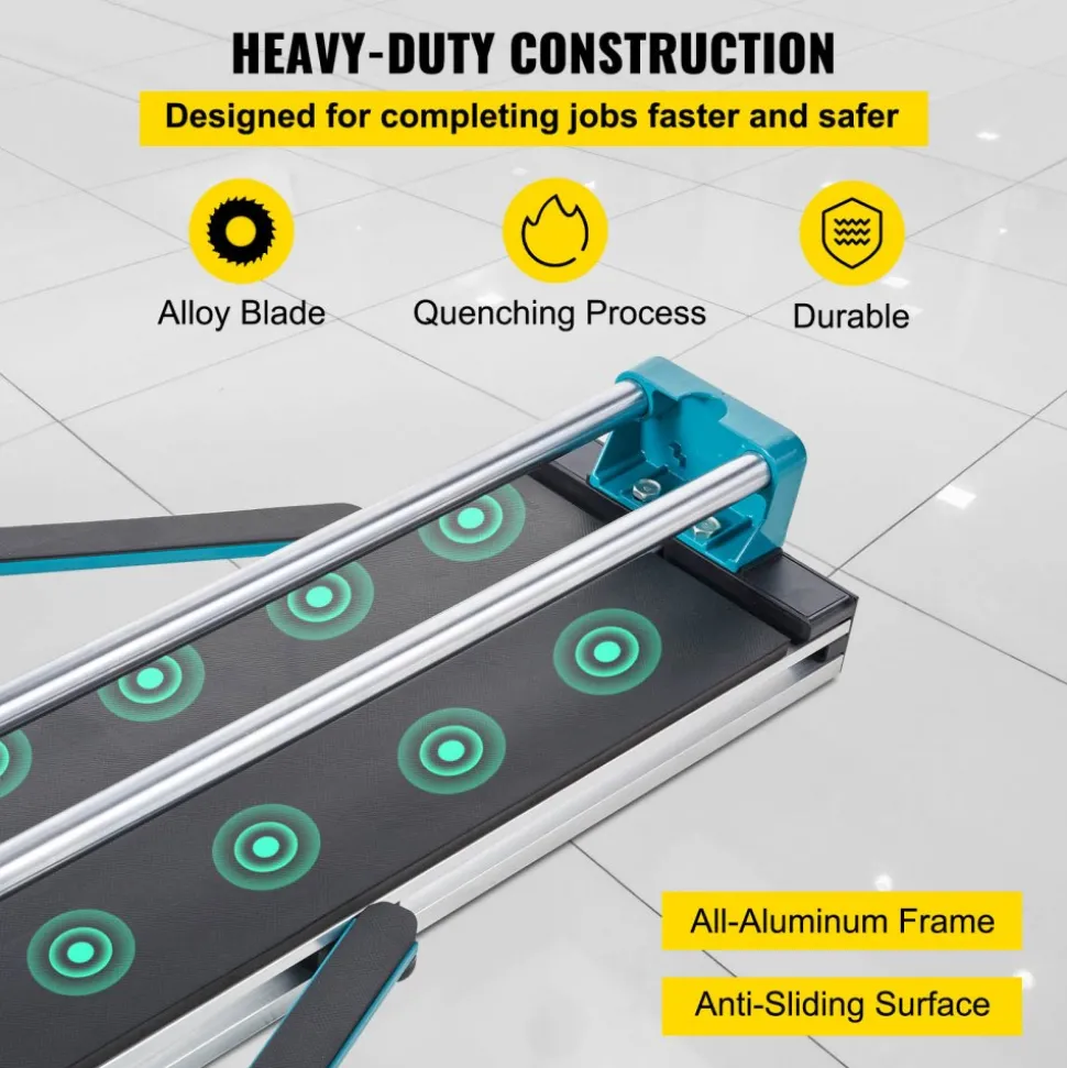 VEVOR Manual Tile Cutter 48"/1200mm Cutting Machine w/ Laser Guide for Ceramic