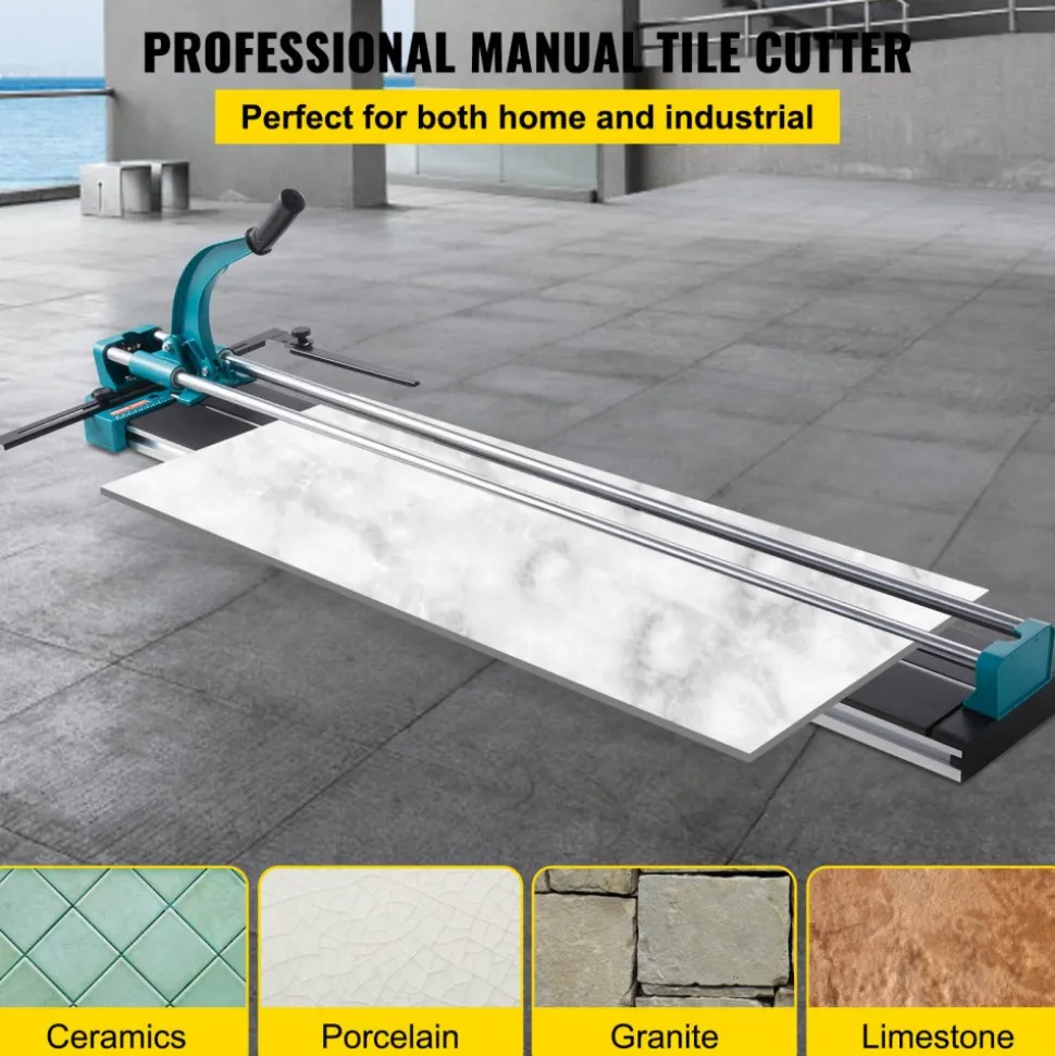 VEVOR Manual Tile Cutter 48"/1200mm Cutting Machine w/ Laser Guide for Ceramic
