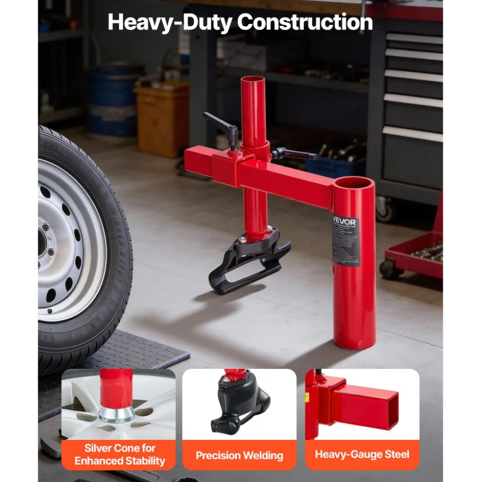 VEVOR Manual Tire Changer Duck Head Kit with Silver Cone, Fit for 16"-21" Wheels, Heavy Duty Manual Tire Changer Duck Head Adapter Kit, Mounting and Demounting Tool for Most Cars, SUVs, Trucks, ATVs