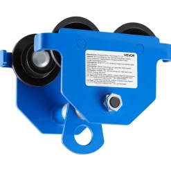 VEVOR Manual Trolley, 1100 lbs/0.5 Ton Capacity, Push Beam Trolley with Dual Wheels, Adjustable for I-Beam Flange Width 2.1