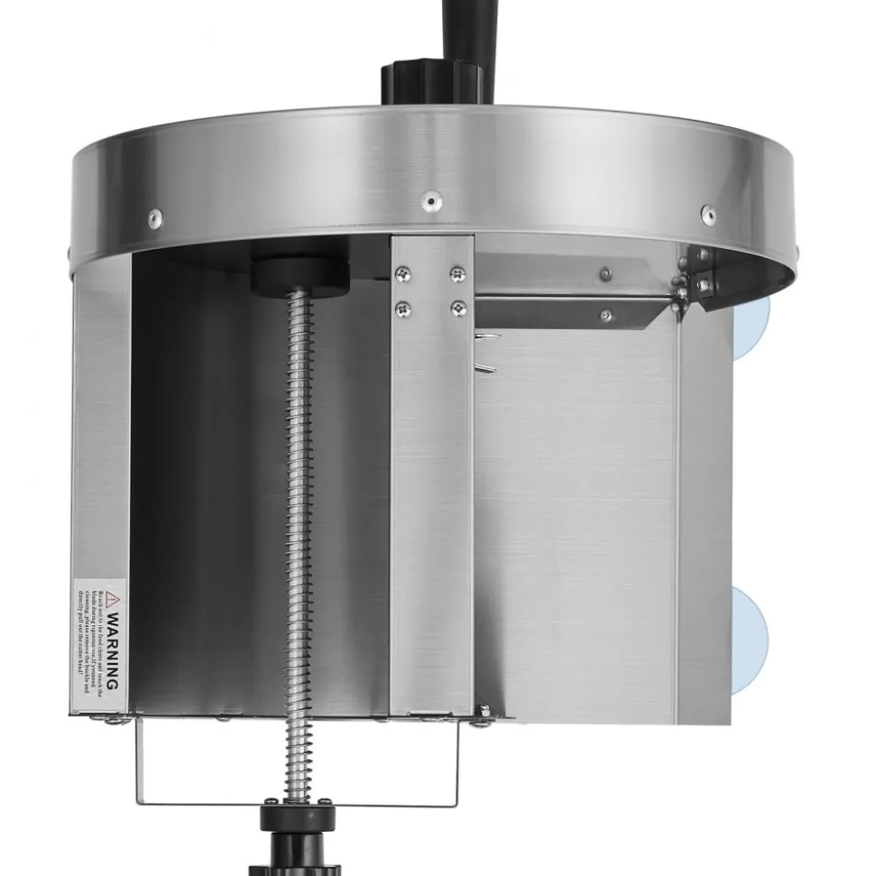 VEVOR Manual Vegetable Fruit Slicer, 0-0.5"/0-12mm Thickness Adjustable Commercial Slicer Machine, Stainless Steel Food Cutter Slicing Machine with 2 Spare Blades, for Potato, Cucumber, Lemon, Tomato