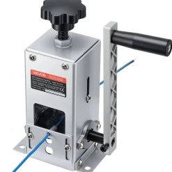 VEVOR Manual Wire Stripper Machine, 0.06-1.18 in, Copper Cable Stripper Tool, Hand Crank or Drill Powered Modes, Heavy-Duty Q235 Frame Wire Stripping Machine, Easy to Use, for Scrap Copper Recycling