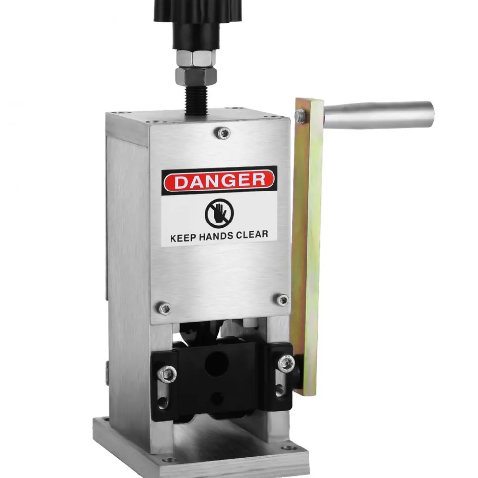 VEVOR Manual Wire Stripping Machine 0.06-0.98 inches, Wire Stripper Machine with Hand Crank Portable, Wire Stripping Tool Aluminum Construction,for Scrap Copper Recycling