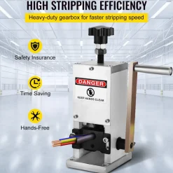 VEVOR Manual Wire Stripping Machine 0.06-0.98 inches, Wire Stripper Machine with Hand Crank Portable, Wire Stripping Tool Aluminum Construction,for Scrap Copper Recycling